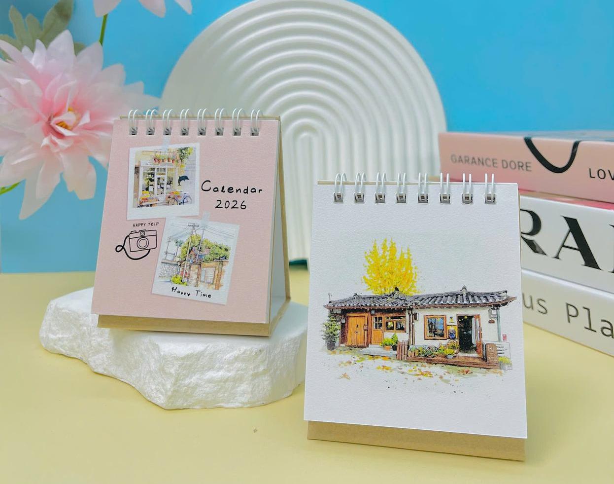 hình thực tế lịch để bàn mini giá rẻ