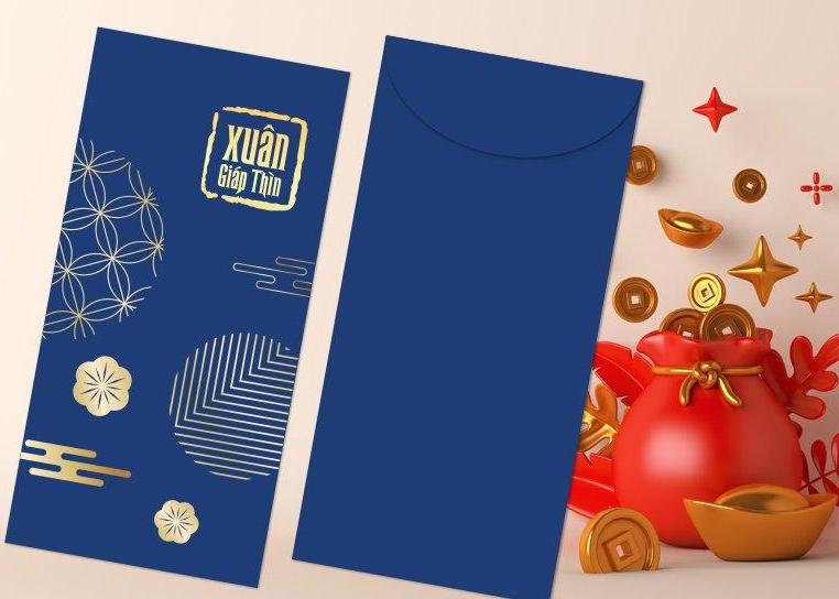 Mẫu bao lì xì Tết cao cấp, thiết kế sang trọng