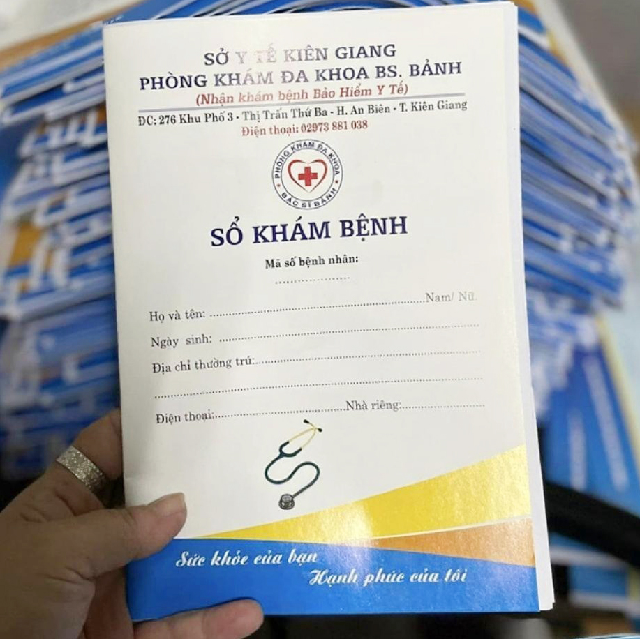 hình ảnh sổ khám bệnh in tại quận 12