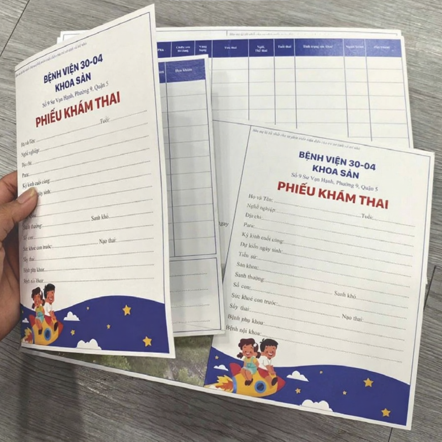 in sổ khám bệnh tại In An Phúc quận 12