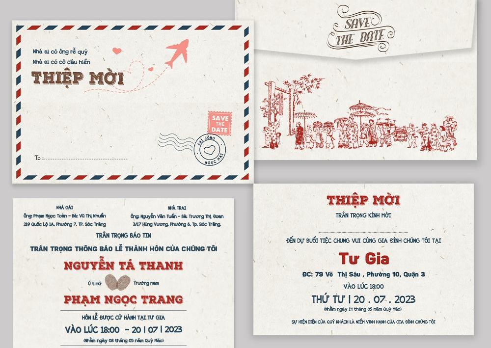 Thiệp cưới phong cách Hàn Quốc