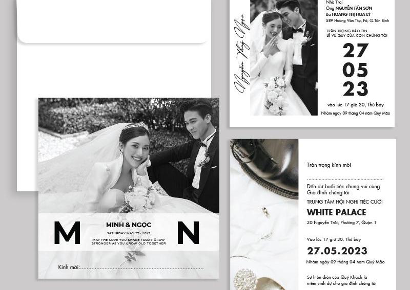 Mẫu thiệp cưới đơn giản mà đẹp