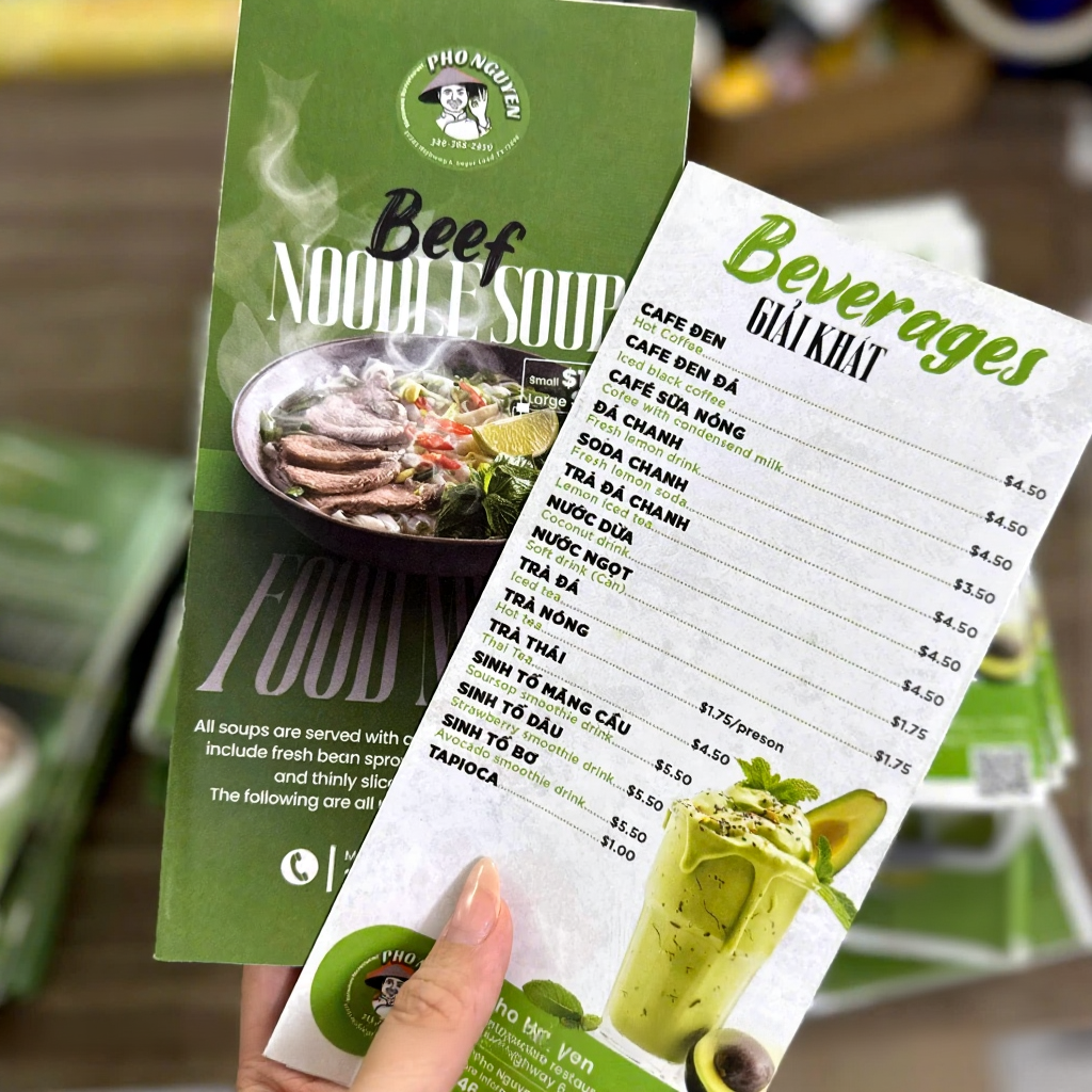 Mẫu tờ rơi quảng cáo được in tại In An Phúc