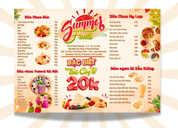 xưởng in menu nhà hàng tại Thới An