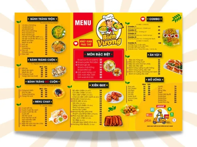 Dịch vụ in menu trọn gói tại Quận 12