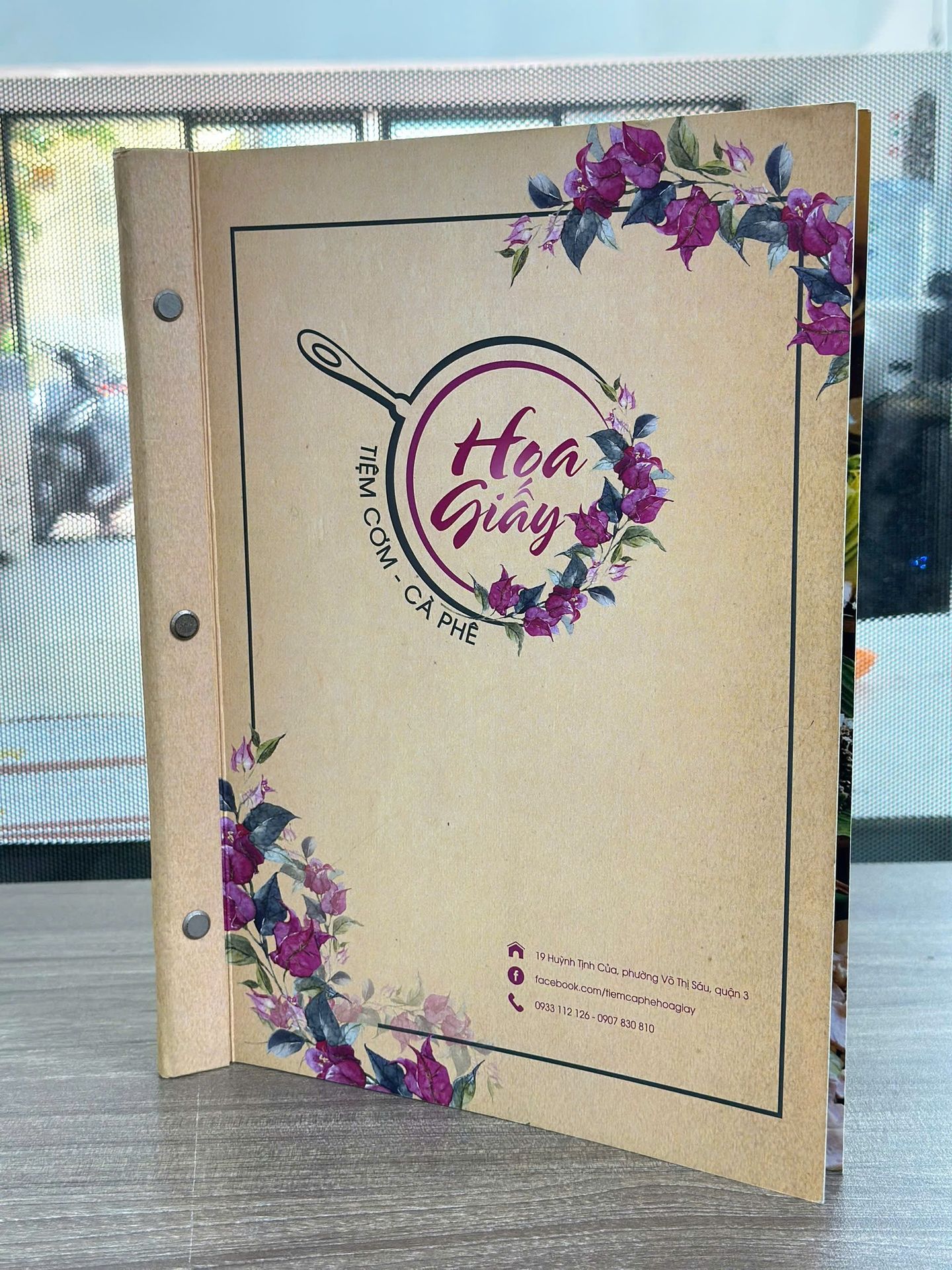 In menu nhựa chống nước cho quán hải sản