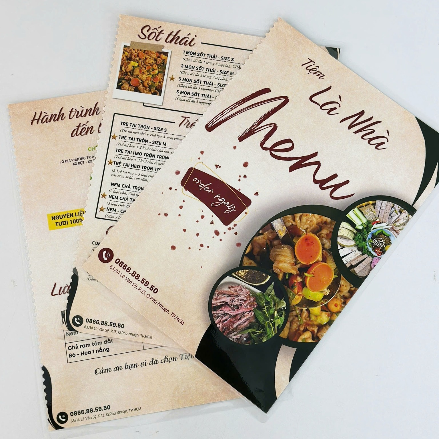 mẫu menu quán ăn đẹp tại In An Phúc