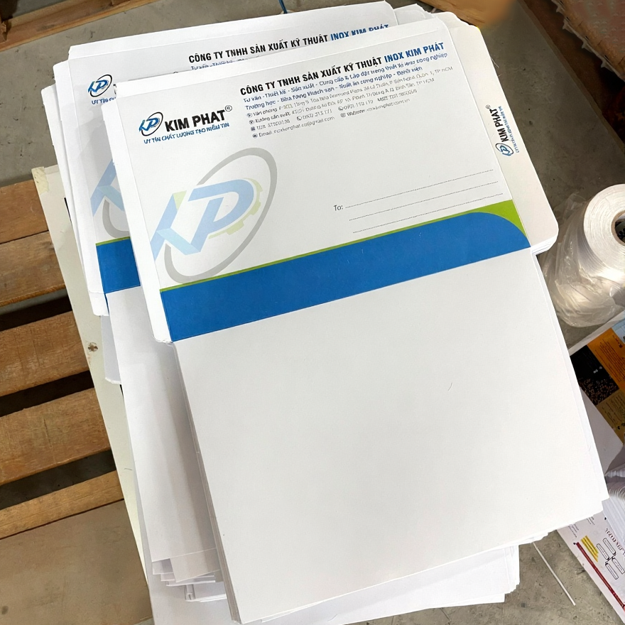 In bao thư, giấy tiêu đề và bìa hồ sơ chuyên nghiệp