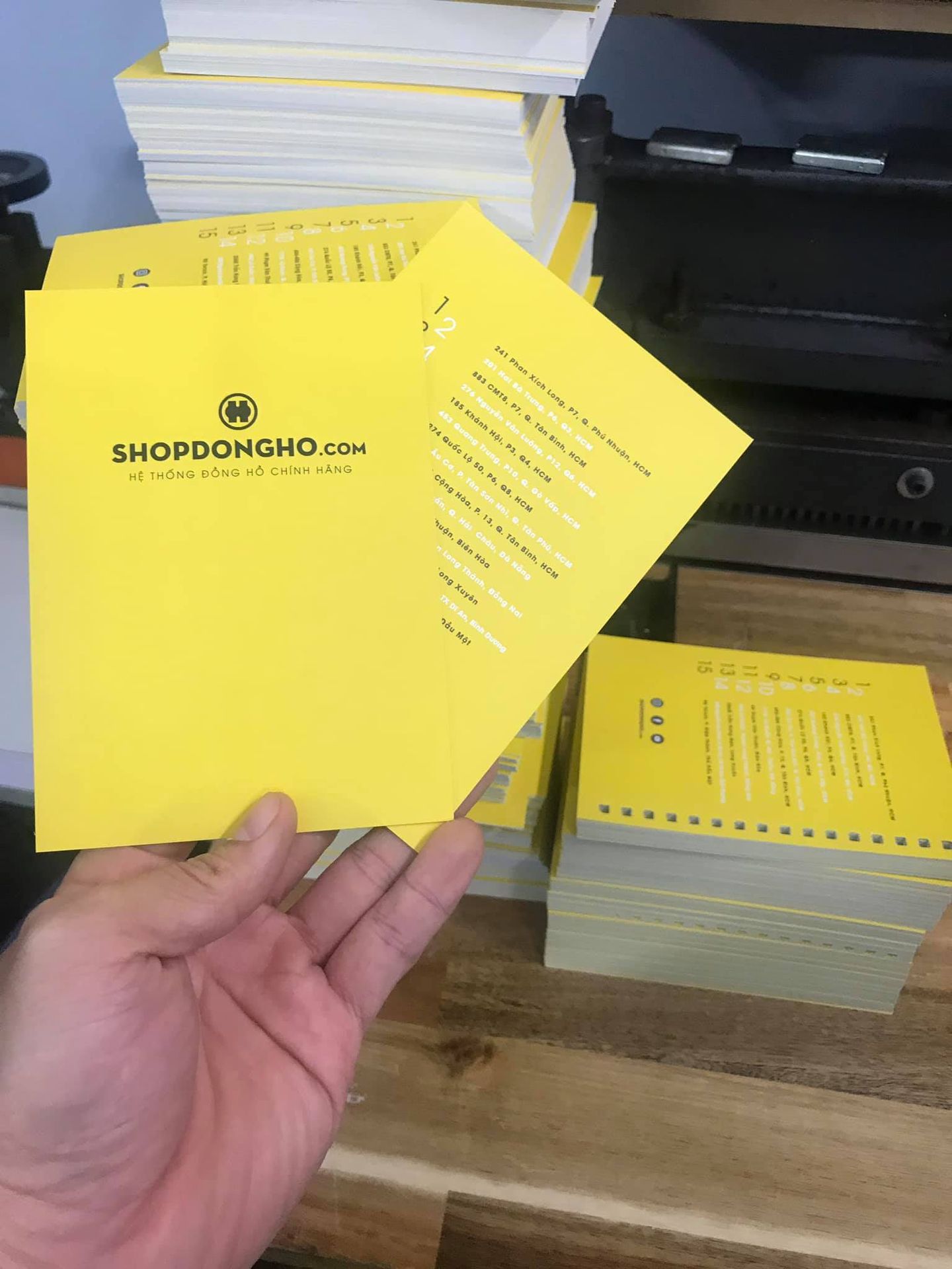 Sản phẩm tờ rơi sau khi hoàn thiện đóng gói