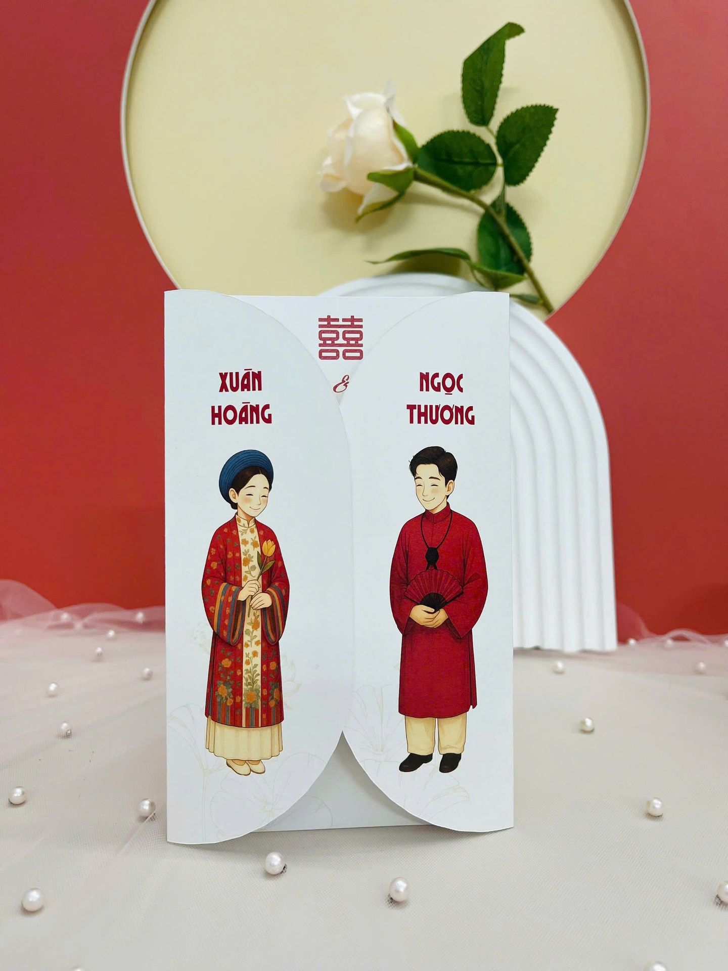 Thiệp cưới hiện đại phong cách tối giản