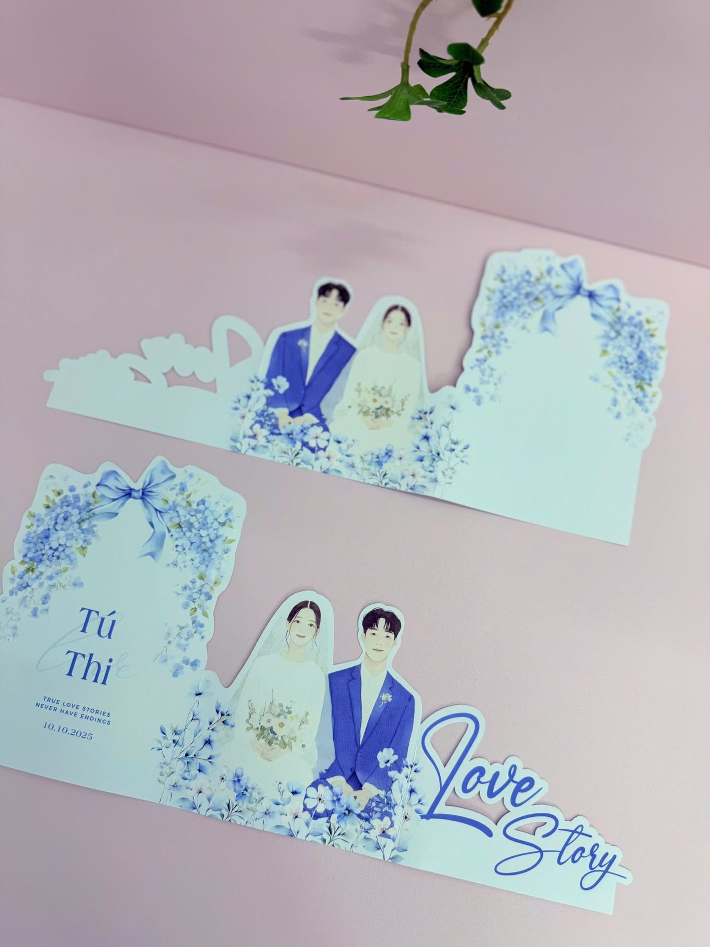 Thiệp cưới thiết kế riêng theo yêu cầu