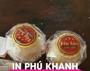 100 con Decal nhựa trắng