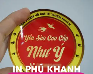 100 con Decal nhựa trắng