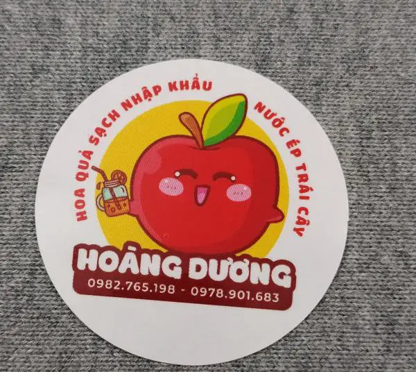 100 con Decal nhựa trong