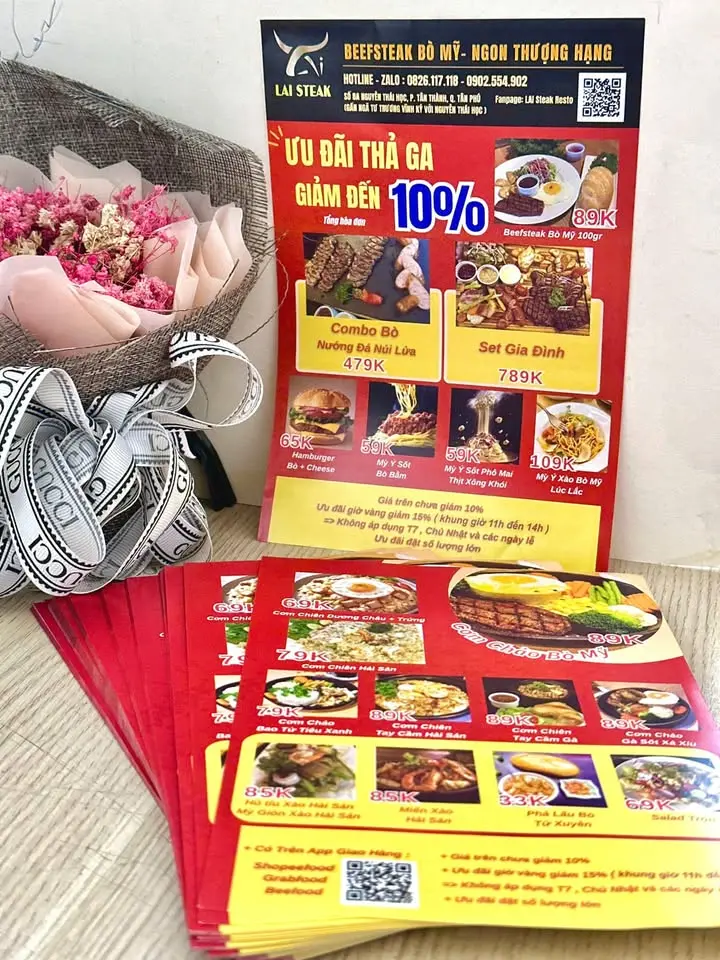 Bảng giá in tờ rơi khổ A5 Offset