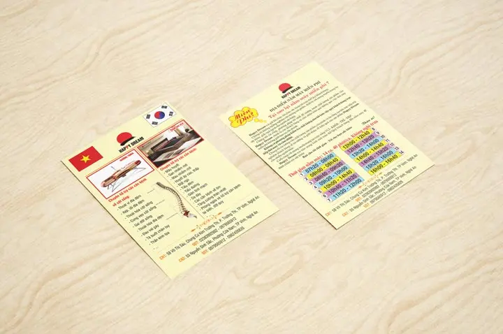 Báo giá in tờ rơi A6 - C150