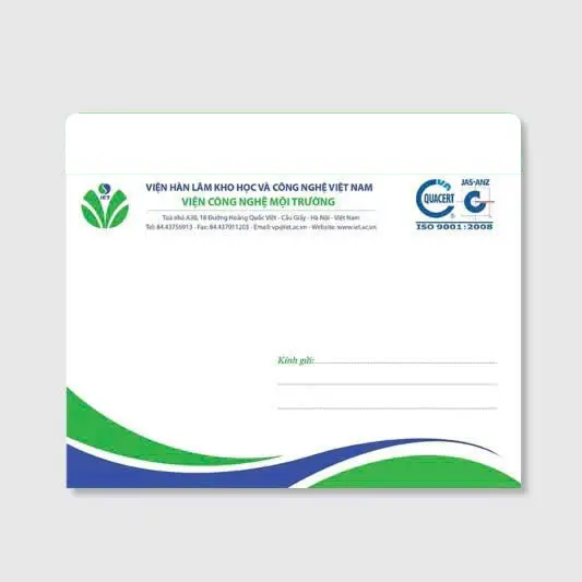 300 Bao thư A5 23x16.5cm nắp 3cm, giấy Fort 120gsm